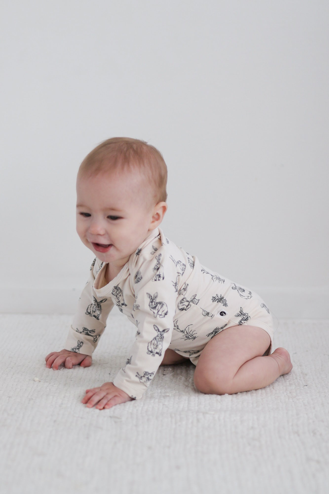 Almond Burrowers Long Sleeve Bodysuit