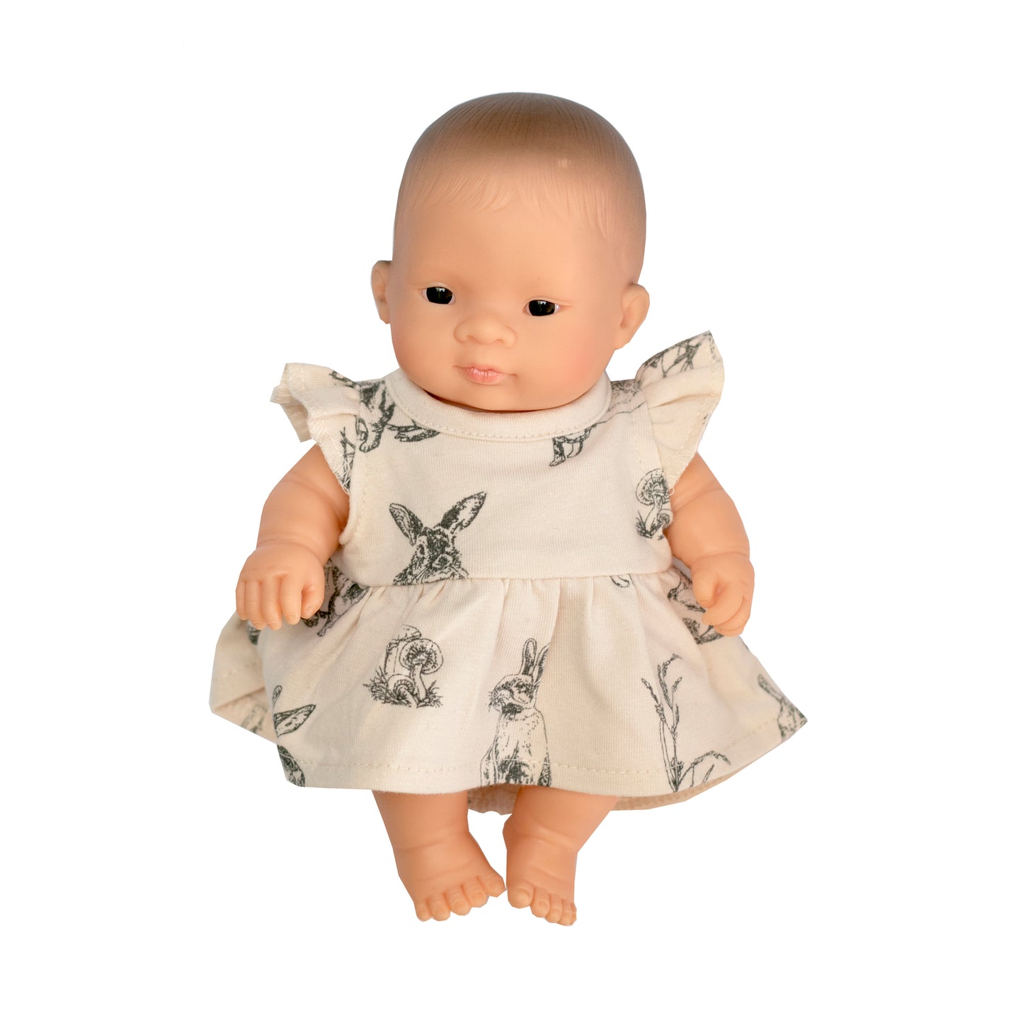 Almond Burrowers Flutter Doll Dress