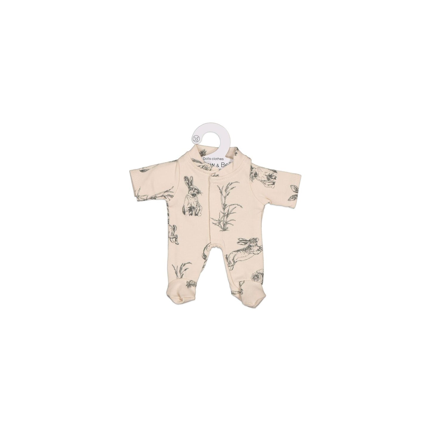 Almond Burrowers Doll Sleep Suit