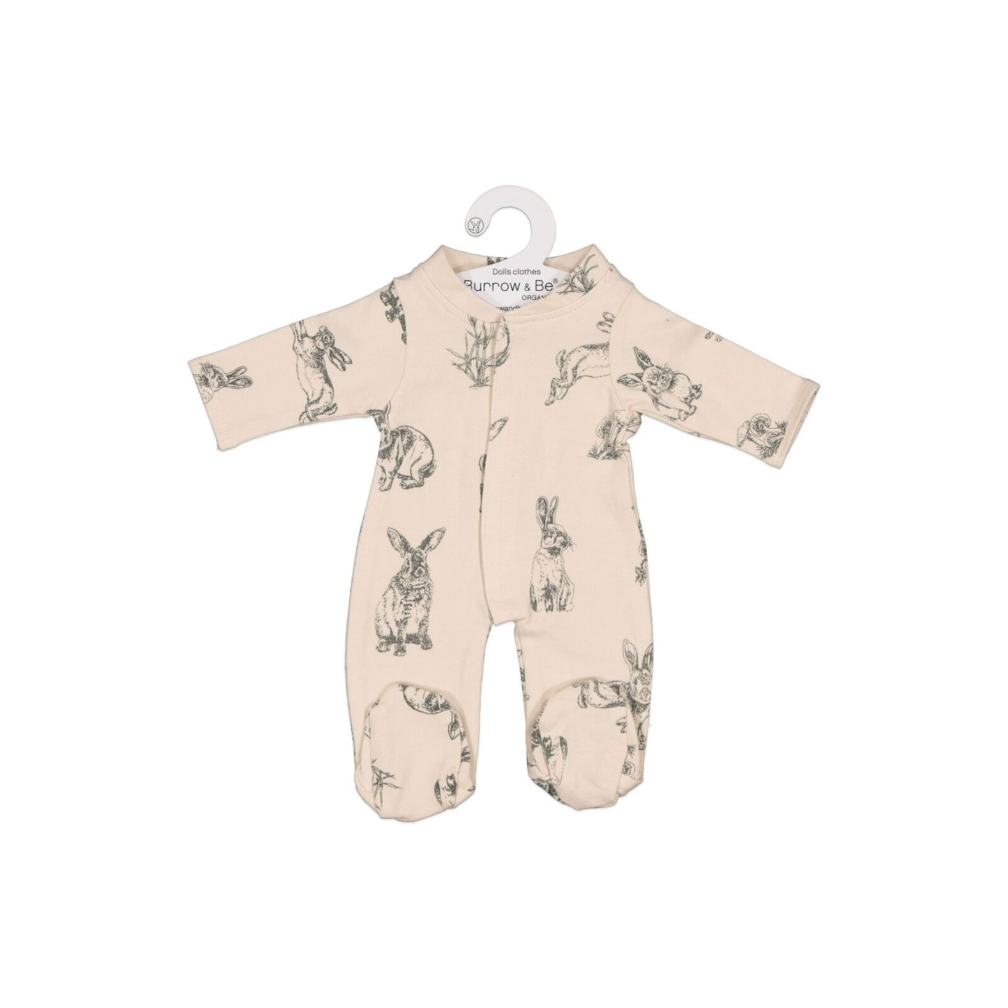 Almond Burrowers Doll Sleep Suit
