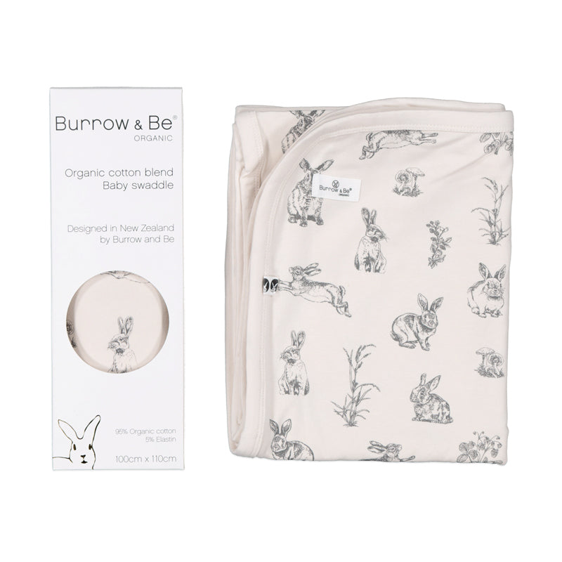 Almond Burrowers Stretchy Swaddle