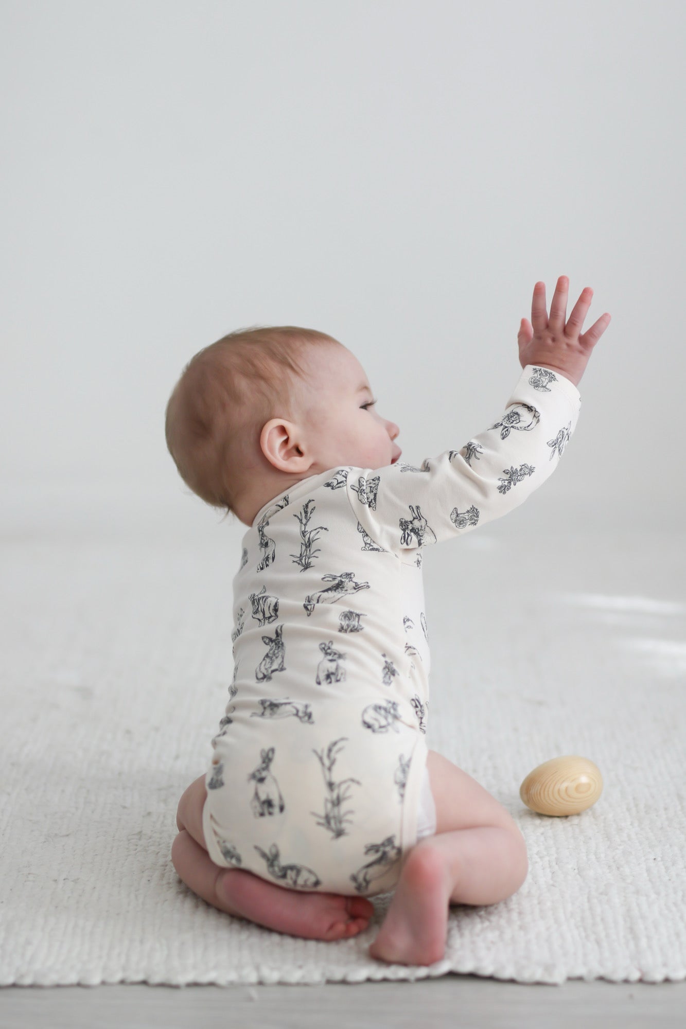Almond Burrowers Long Sleeve Bodysuit
