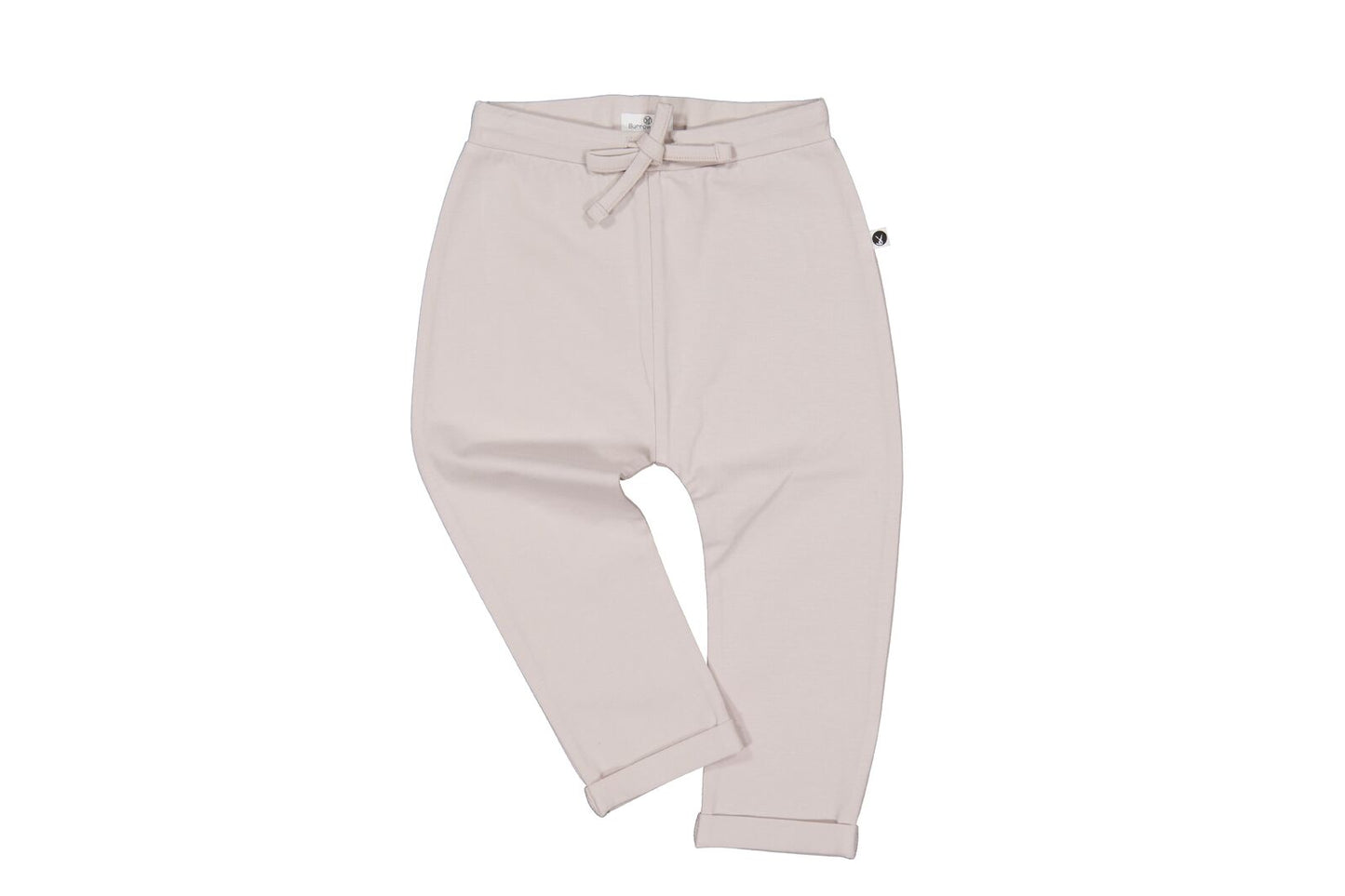 Light pink sweatpants on a white background