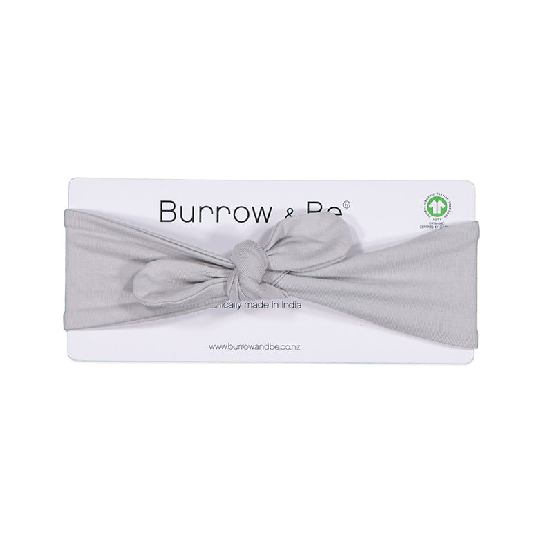 Essential Baby Headband in Grey, designed by Burrow and Be
