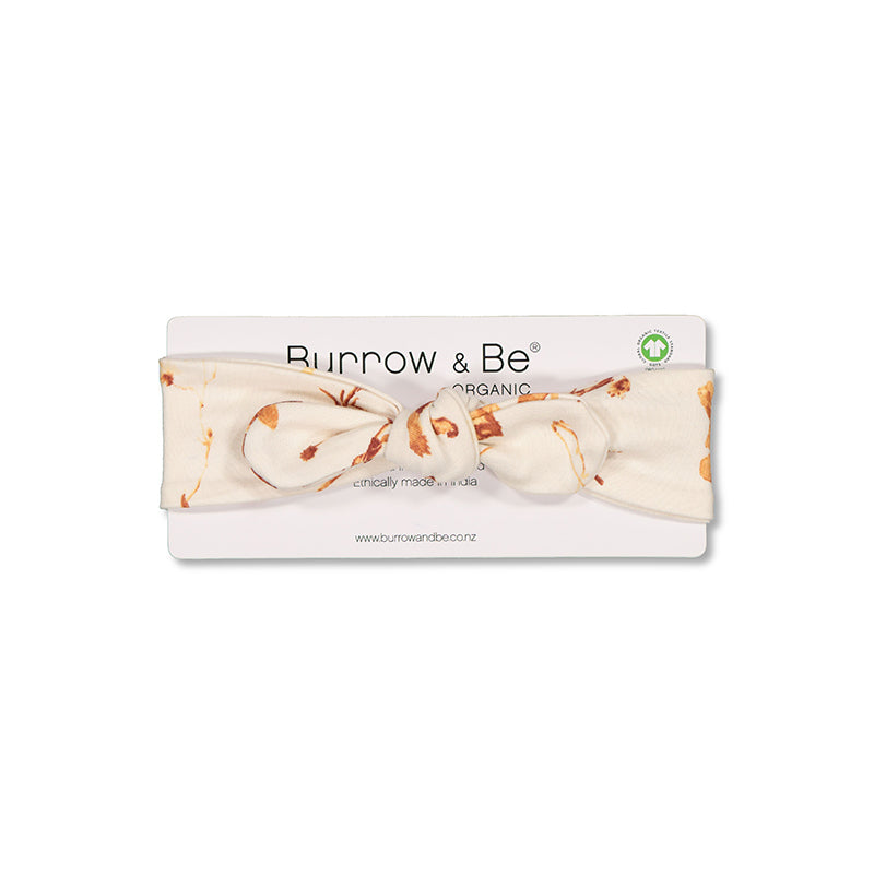 Essential Baby Headband in Autumn Leaves print, designed by Burrow and Be