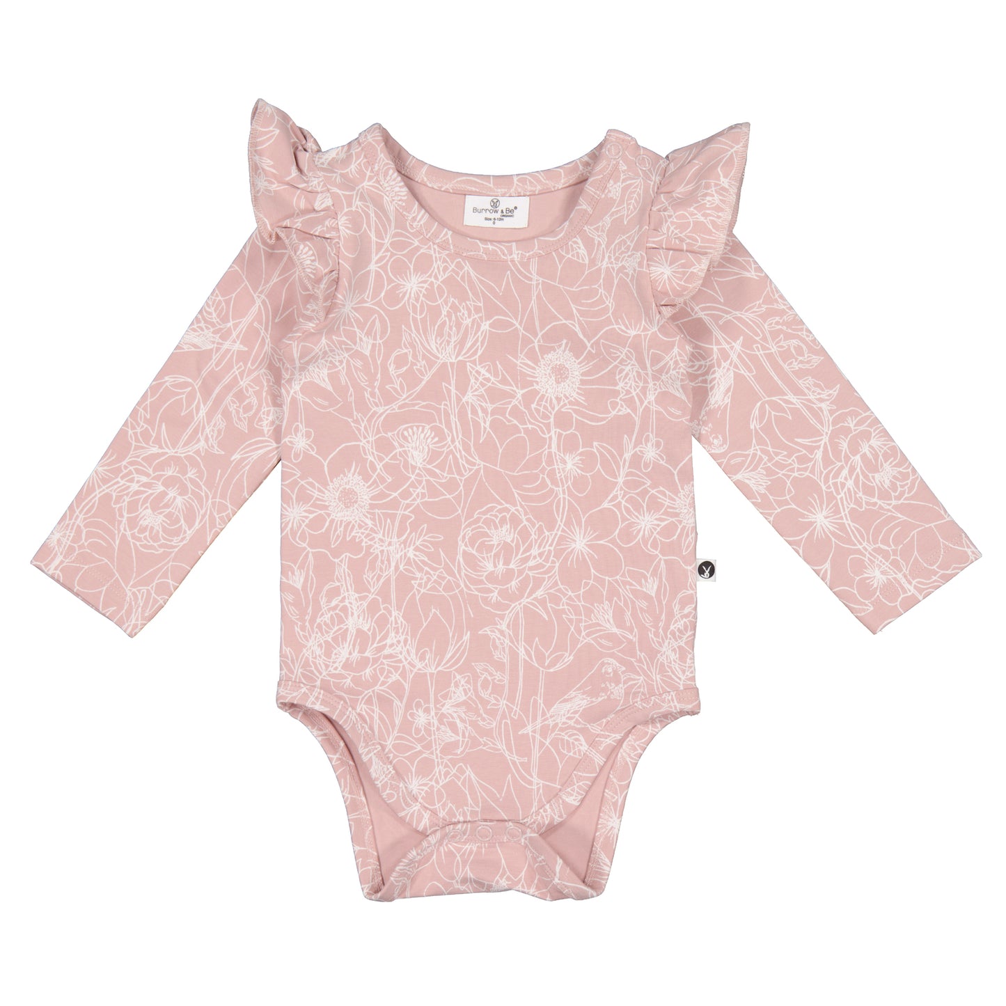 Long Sleeve Flutter Bodysuit - Botanichaos