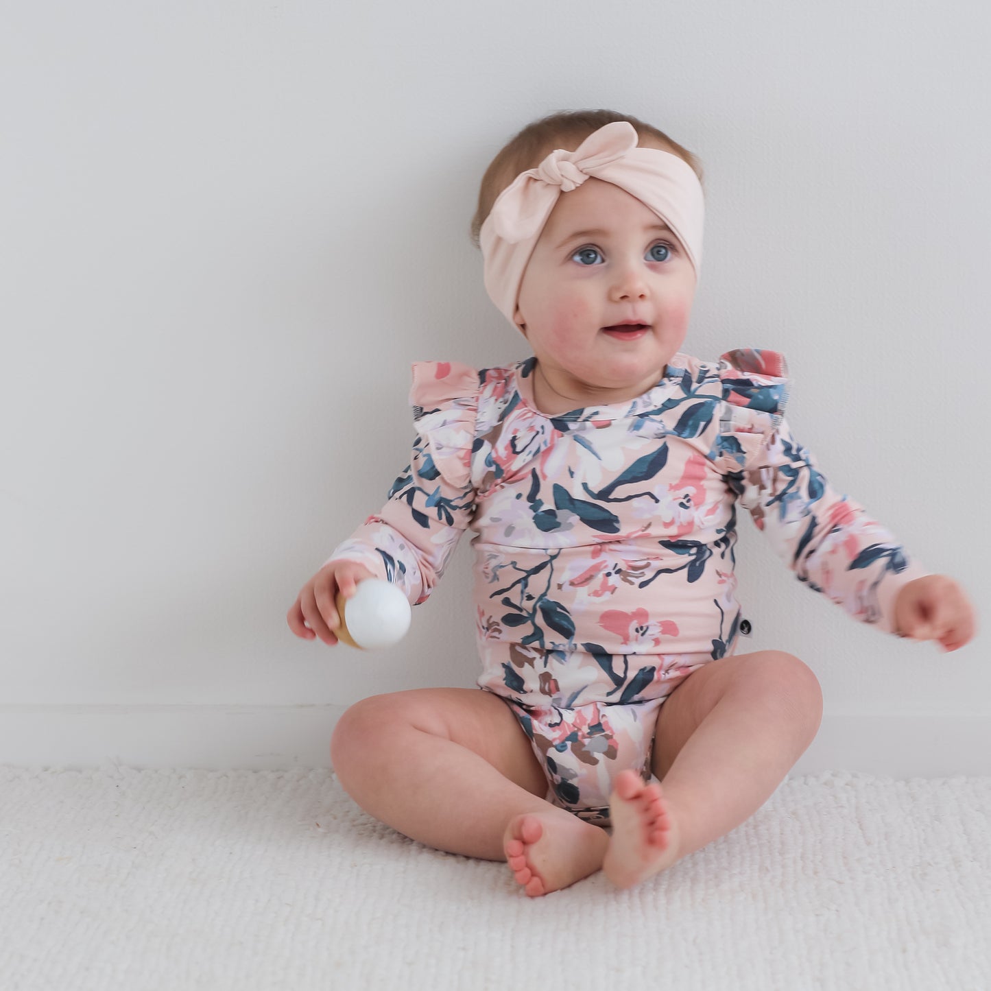 Long Sleeve Flutter Bodysuit - Fleur