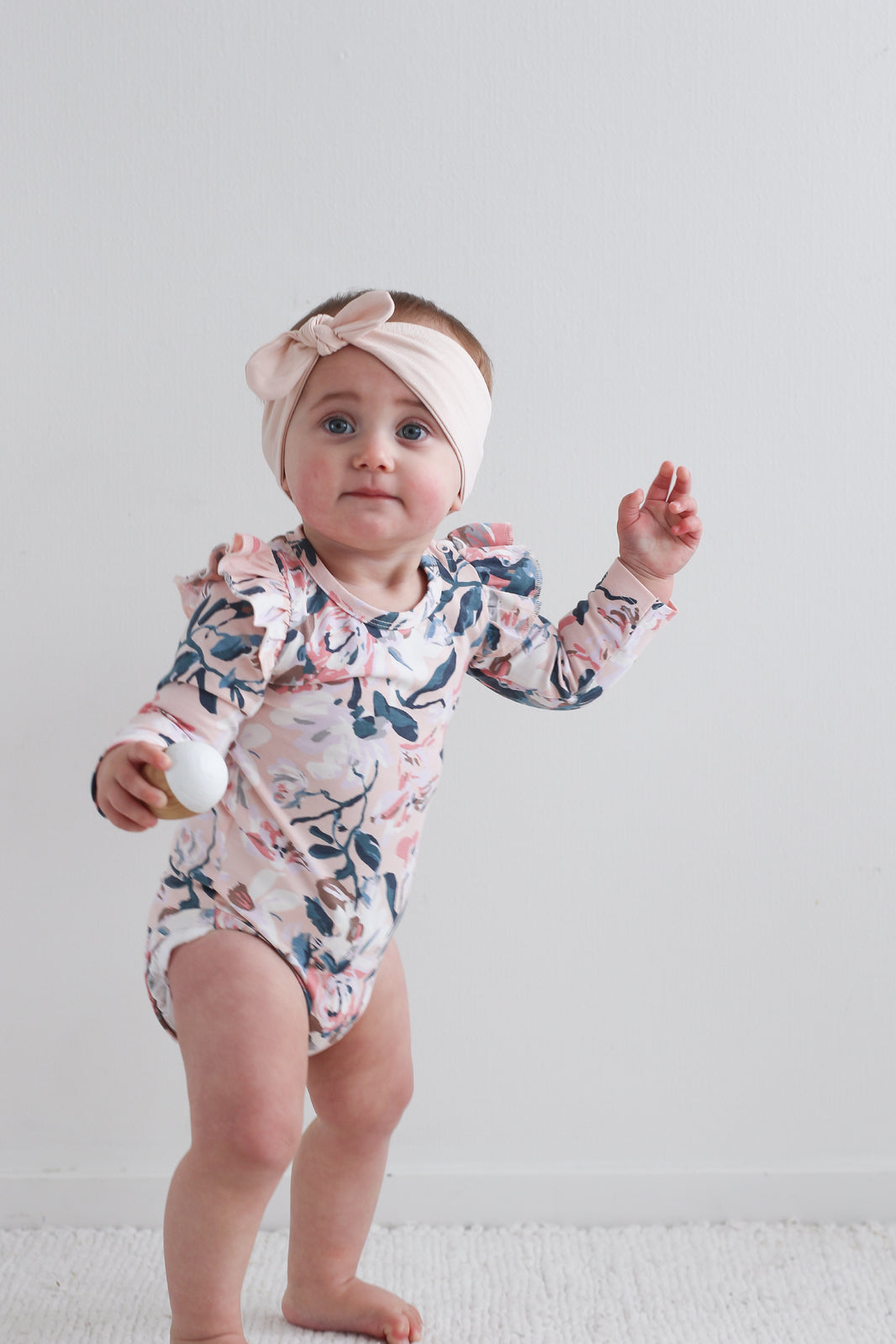 Long Sleeve Flutter Bodysuit - Fleur