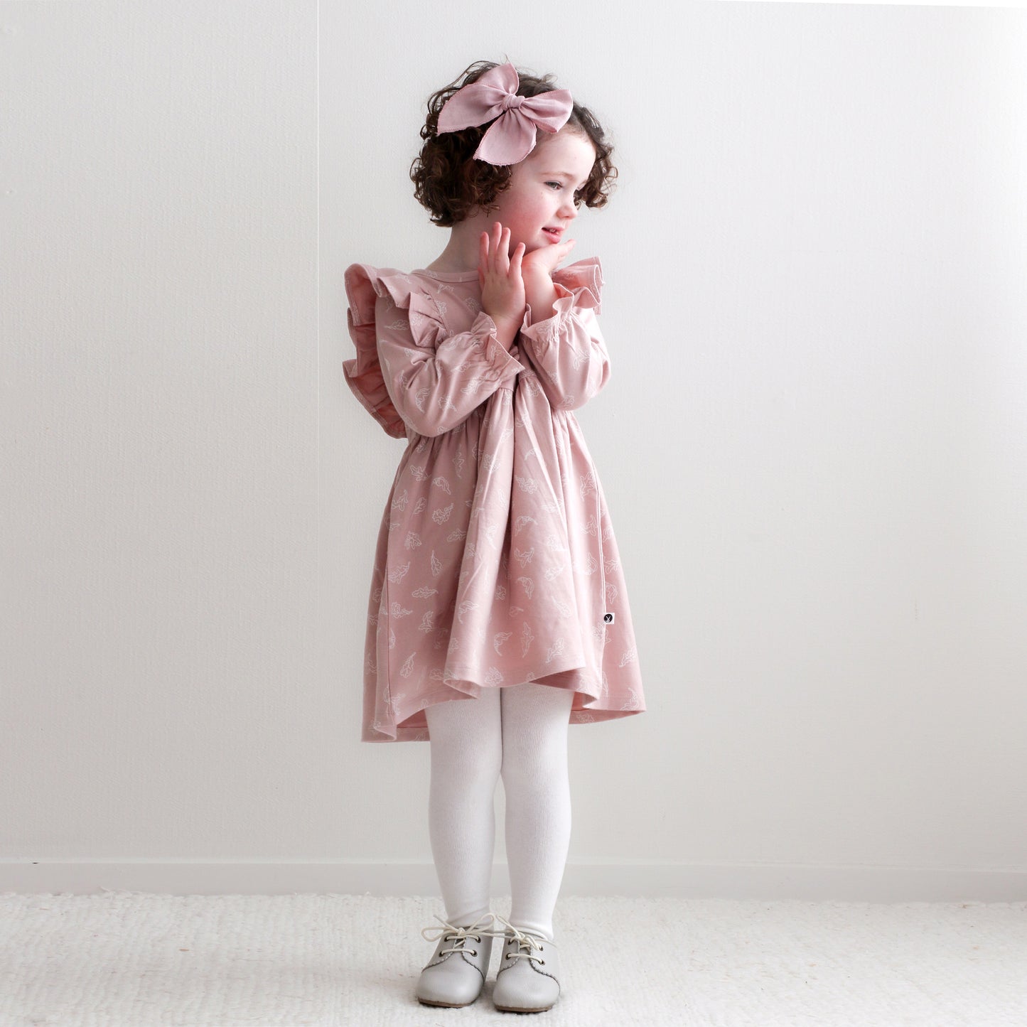 Long Sleeve Flutter Hazel Dress - Flutter