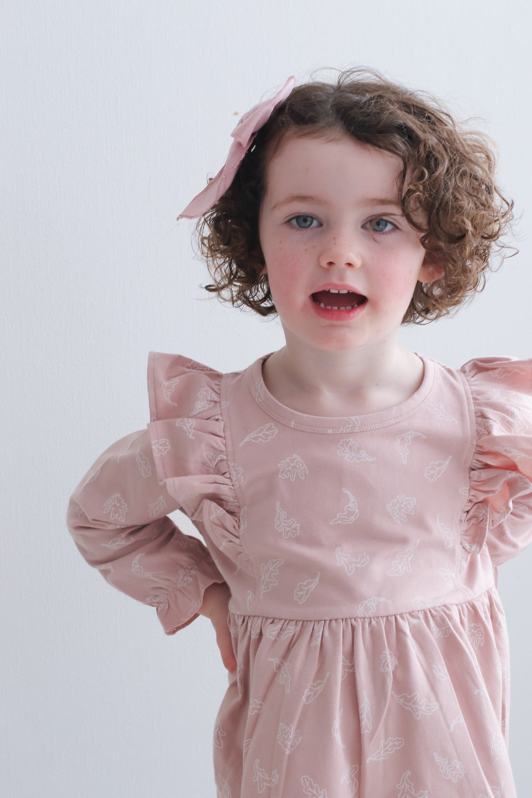 Long Sleeve Flutter Hazel Dress - Flutter