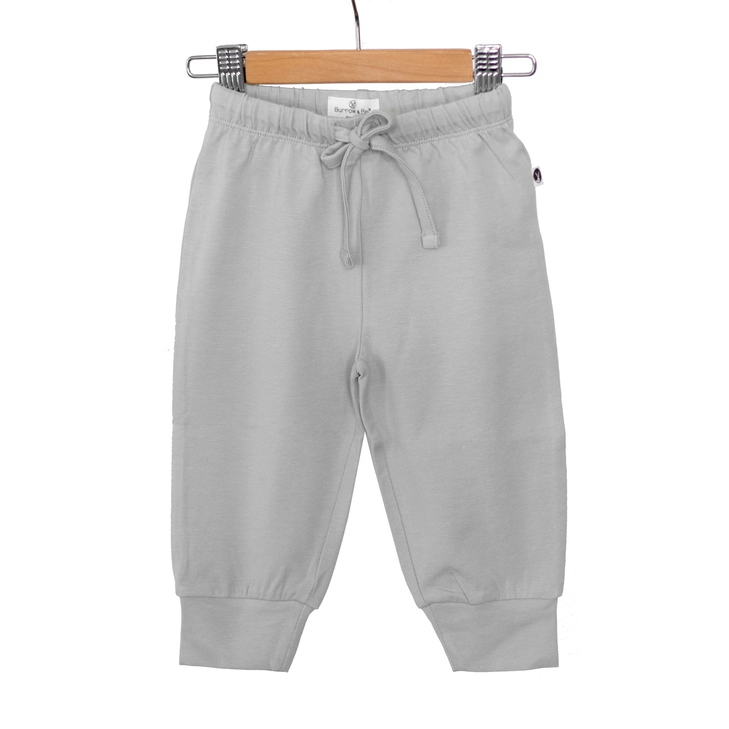 Essential Baby Jogger Pants in Grey by Burrow and Be