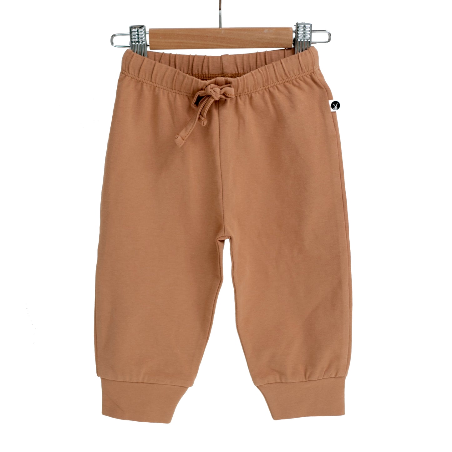 Essential Baby Jogger Pants in Tawny Brown by Burrow and Be