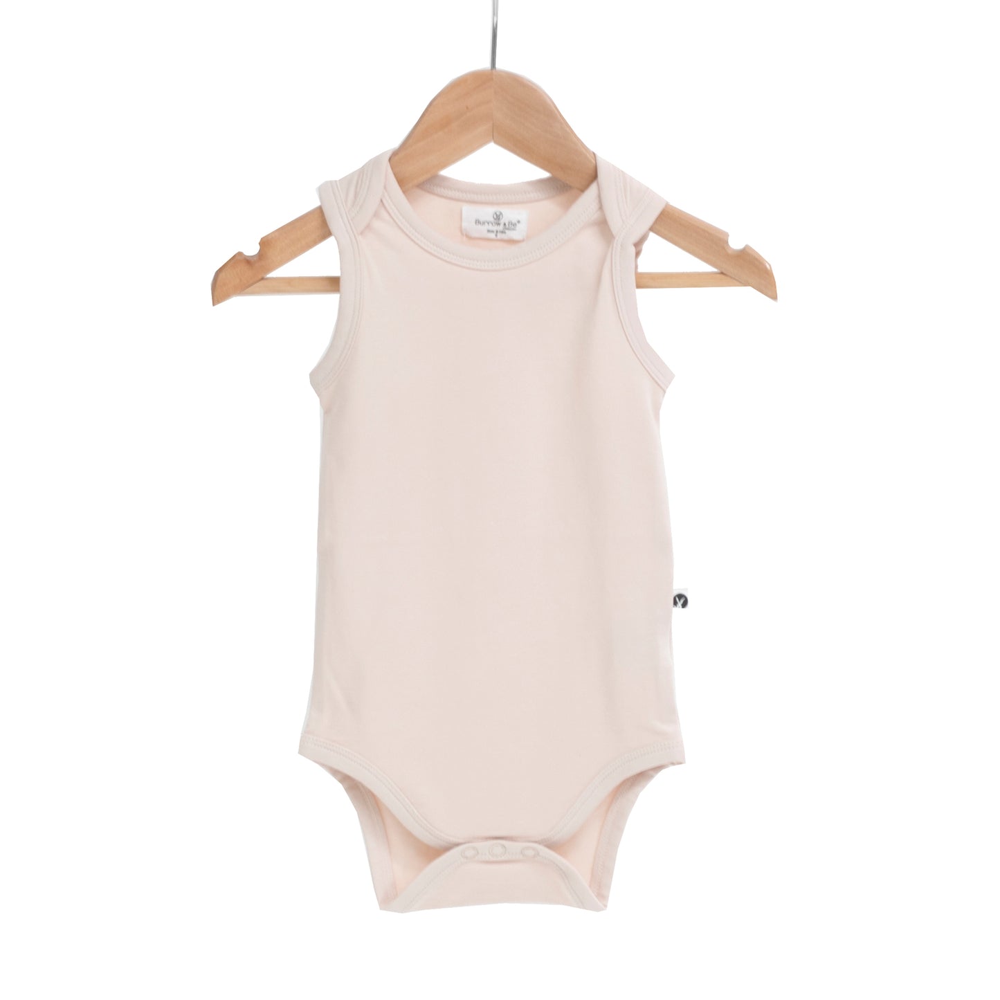Essential Singlet Bodysuit in Blush, designed by Burrow and Be