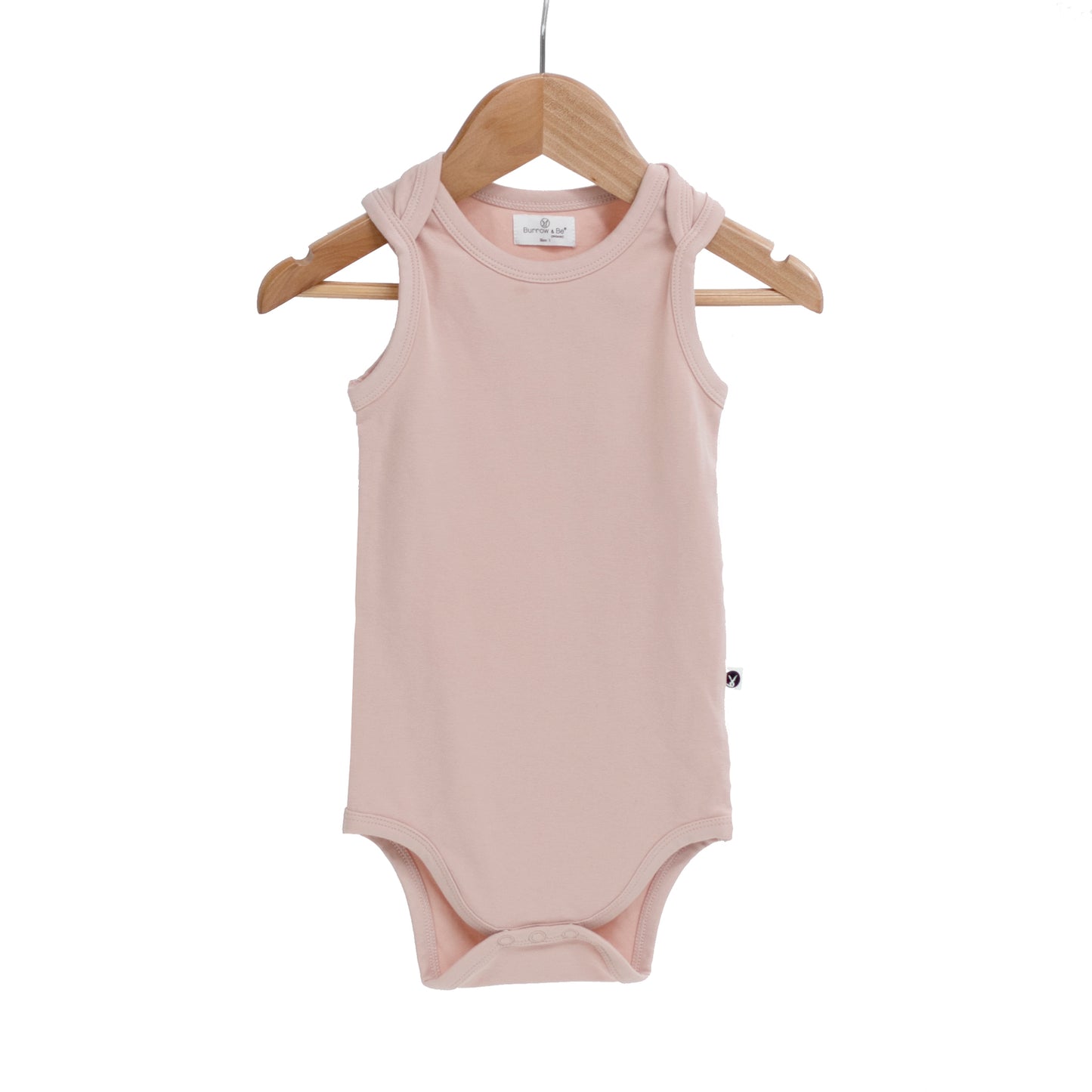 Essential Singlet Bodysuit in Dusty Rose, designed by Burrow and Be