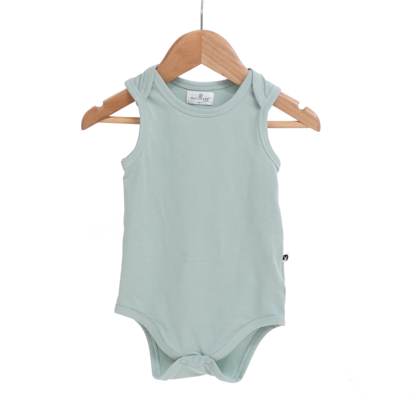 Essential Singlet Bodysuit in Mist, designed by Burrow and Be