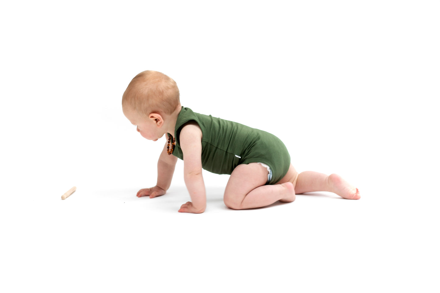 Essential Singlet Bodysuit in Pine, designed by Burrow and Be