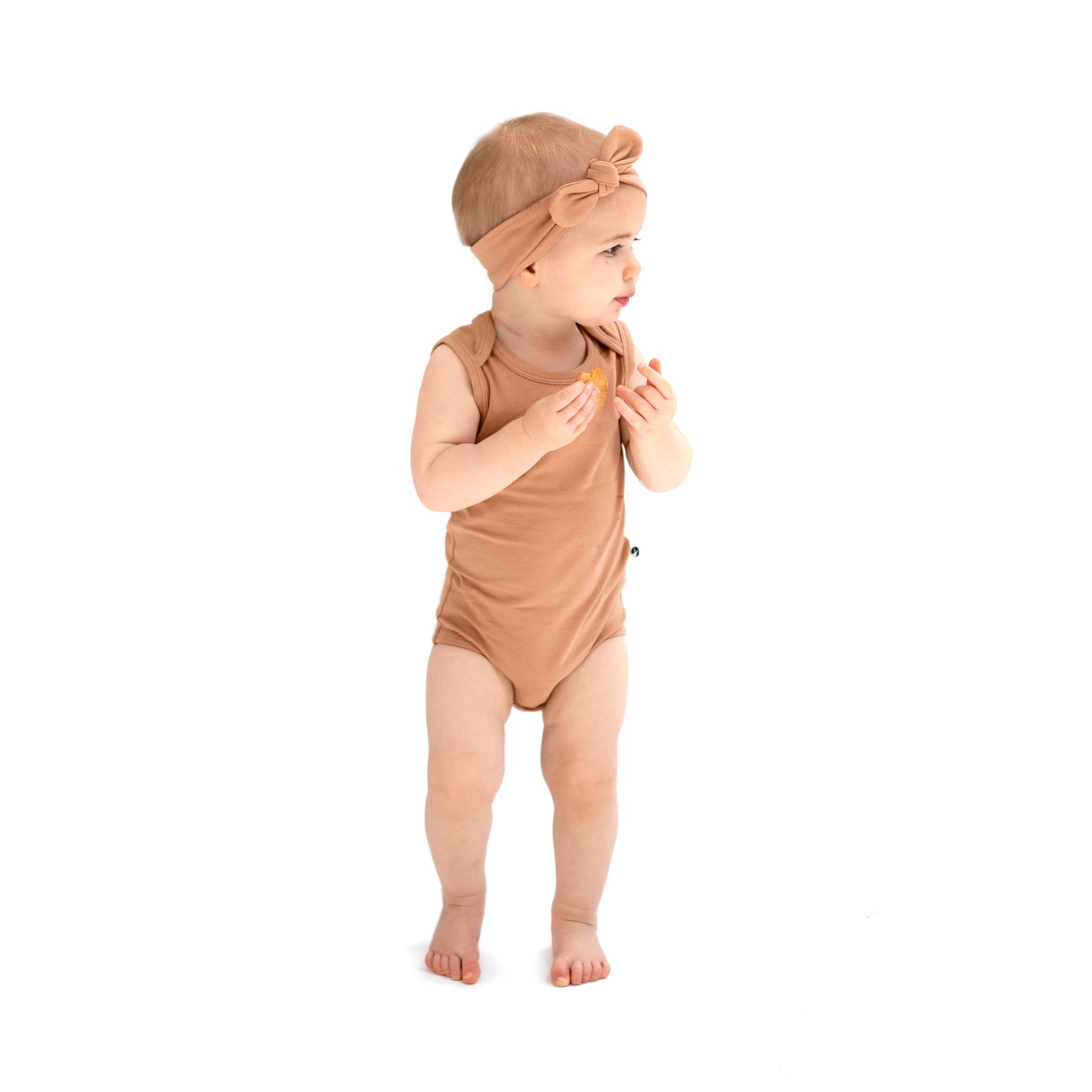 Essential Singlet Bodysuit in Tawny Brown, designed by Burrow and Be