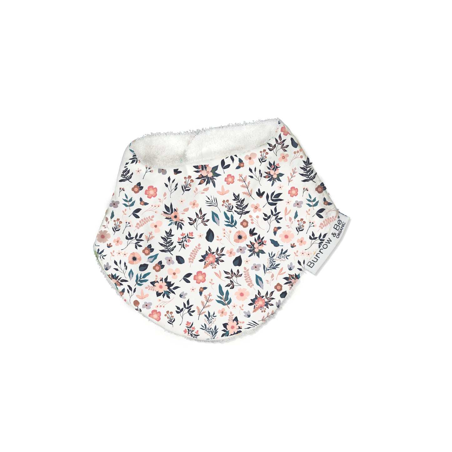 Petite Clementine Baby Dribble Bib by Burrow and Be