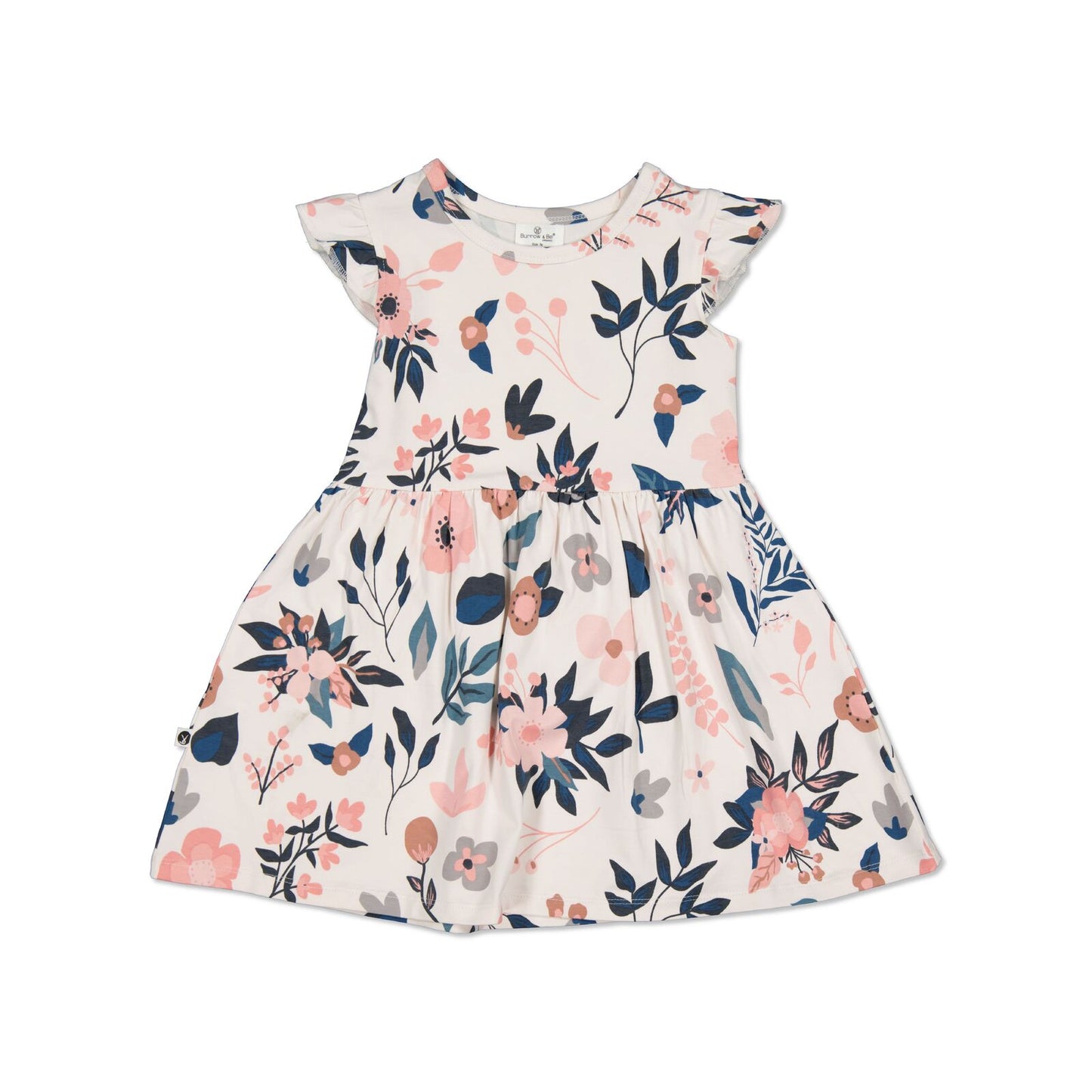 Pink Clementine Flutter Dress, designed by Burrow and Be
