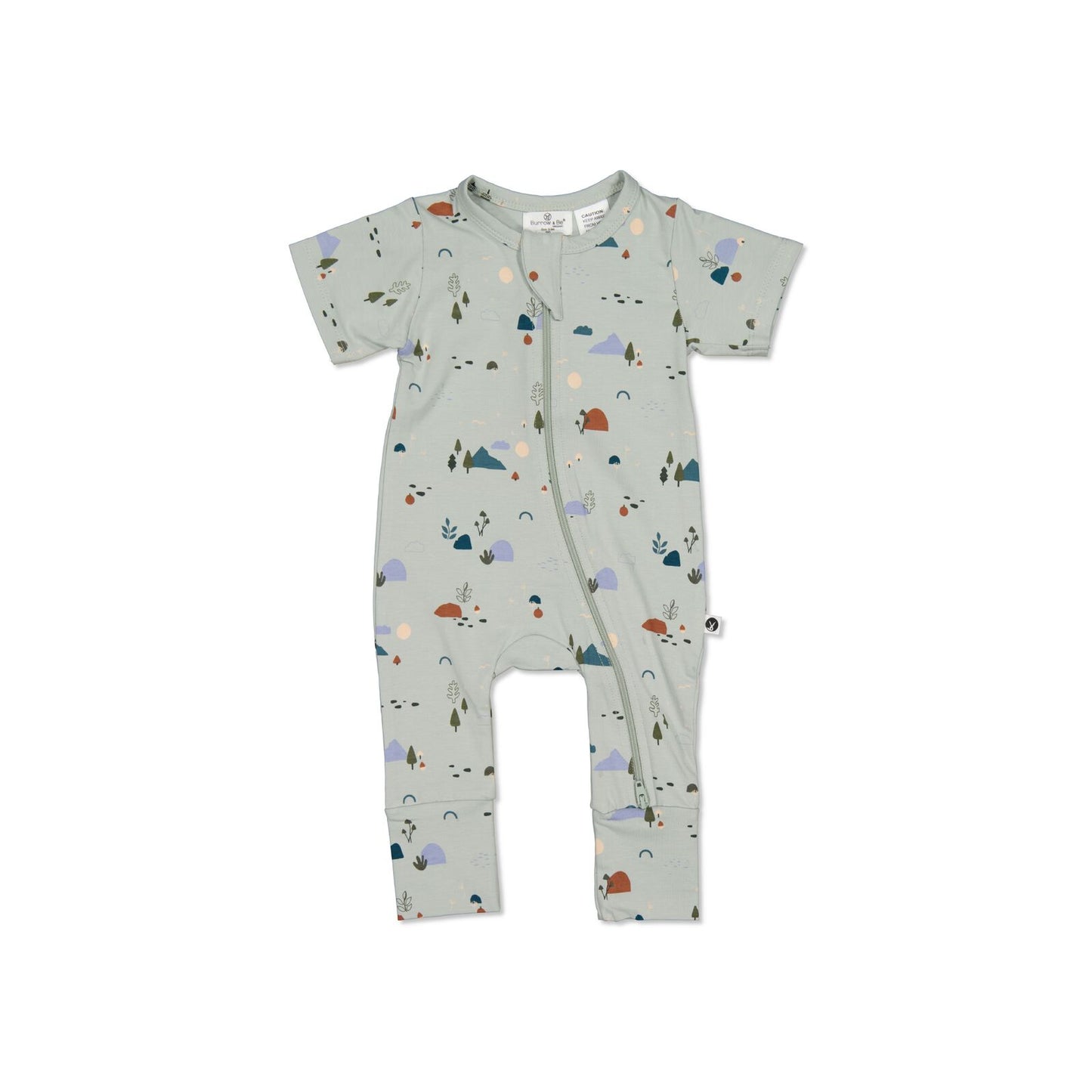 Burrow and Be Garden Treasures Zip Suit - Short Sleeve