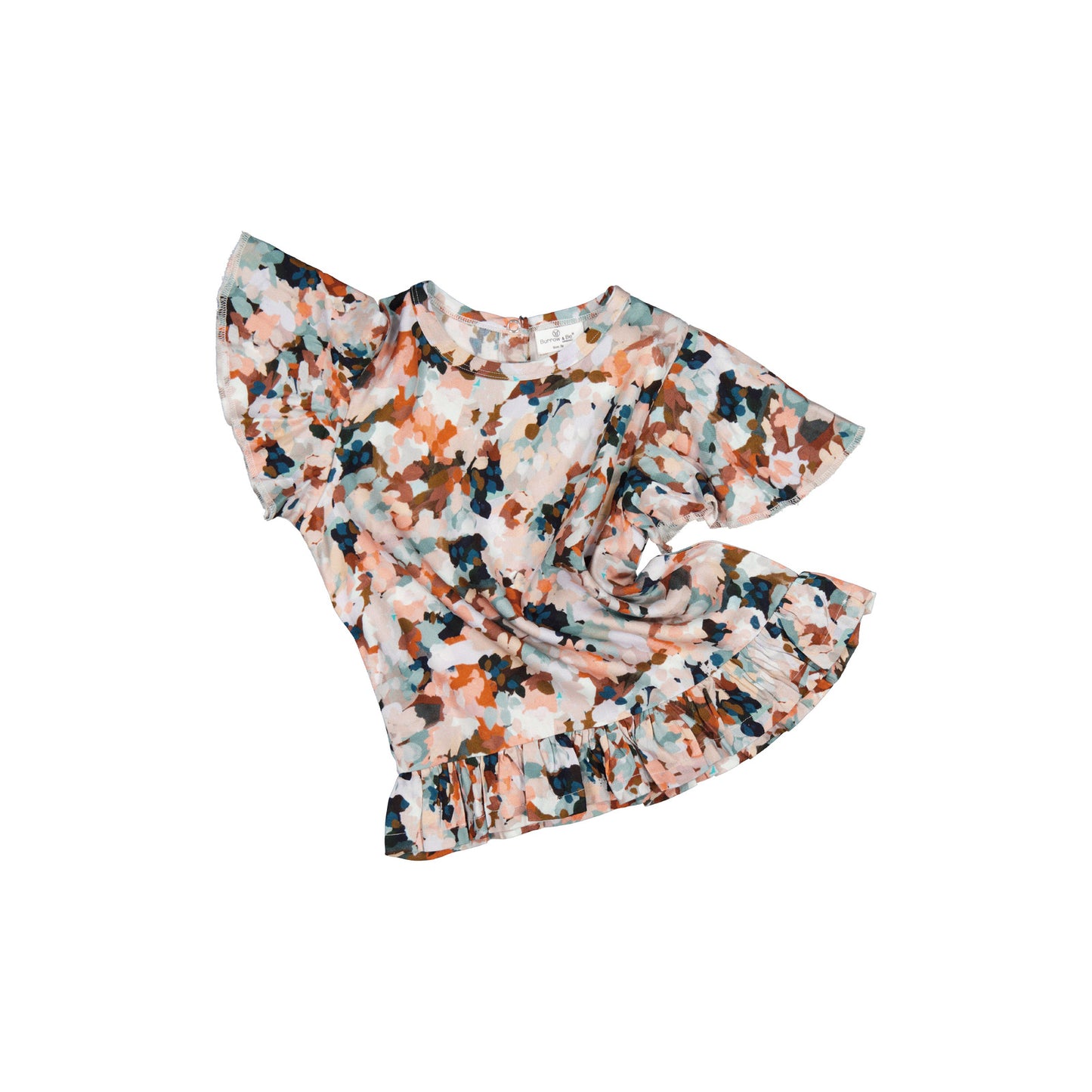 Delight Ella Top by Burrow and Be showing the softness and
