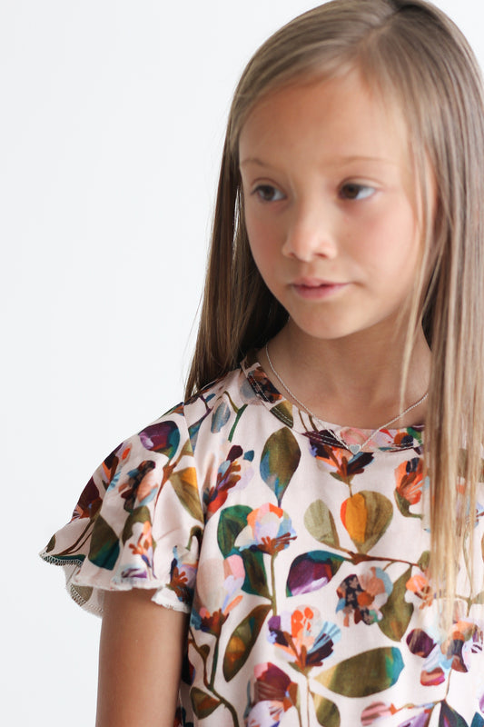 Child wearing Garden Party Ella Top by Burrow and Be