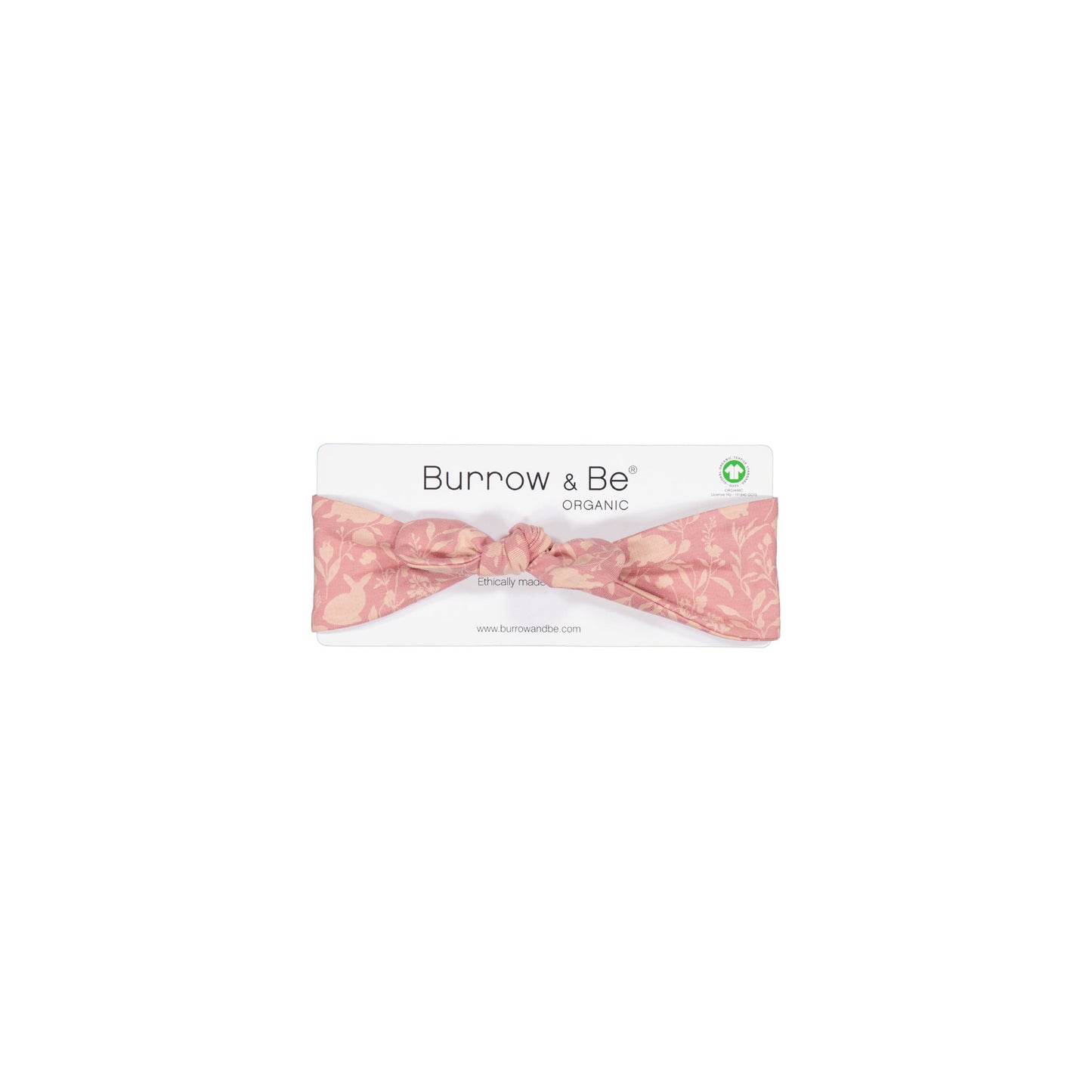 Essential Baby Headband in Mead-Doe print, designed by Burrow and Be