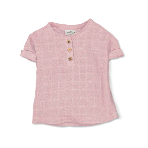 Jasper Muslin Top in Dusty Rose, designed by Burrow and Be.