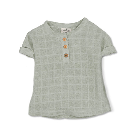 Jasper Muslin Top in Sage, designed by Burrow and Be