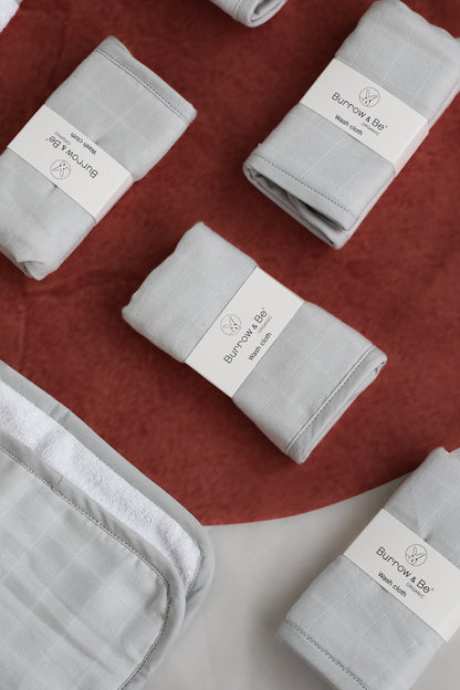 Organic Terry/Muslin Baby Washcloths