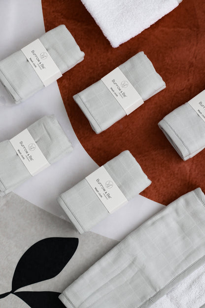 Organic Terry/Muslin Baby Washcloths