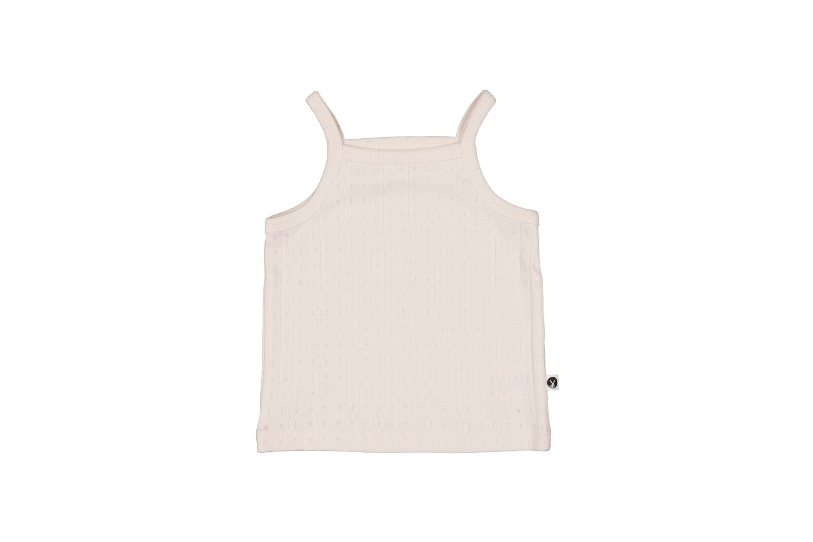 Beige tank top on a white background