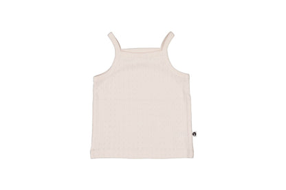 Beige tank top on a white background