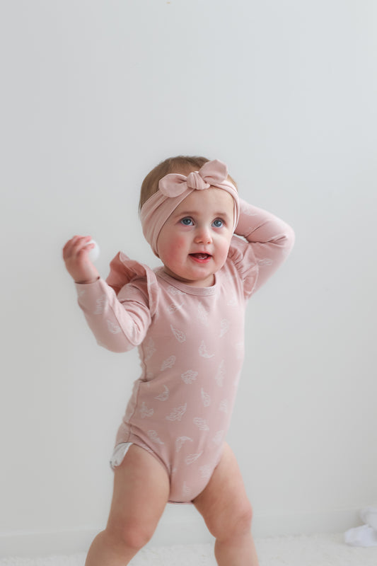 Long Sleeve Flutter Bodysuit - Flutter