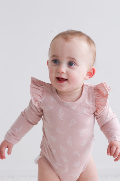 Long Sleeve Flutter Bodysuit - Flutter