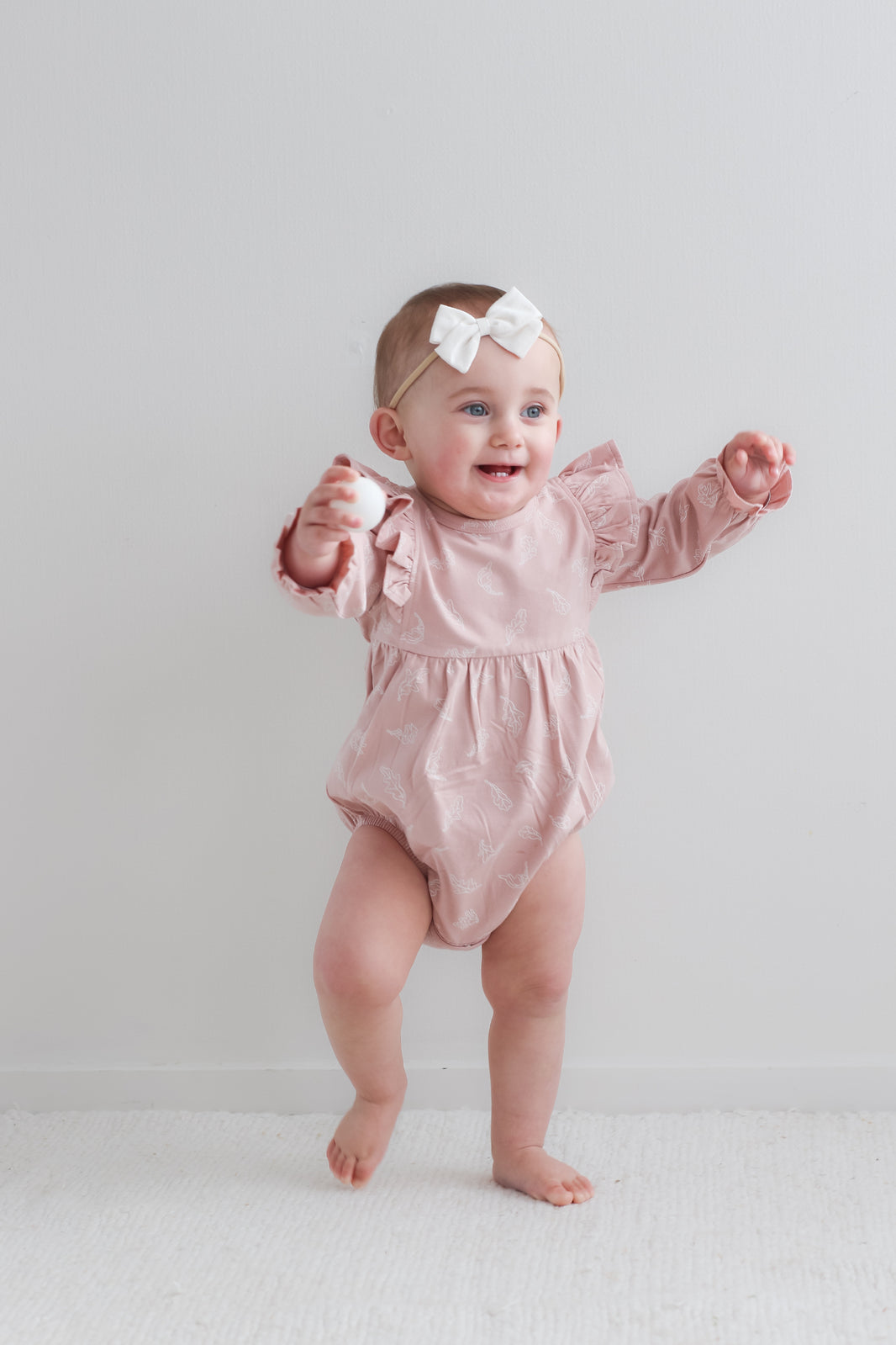 Long Sleeve Flutter Hazel Romper - Flutter
