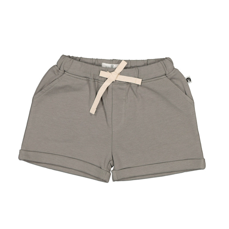 Terry Knit Baby Shorts in Steel, designed by Burrow and Be