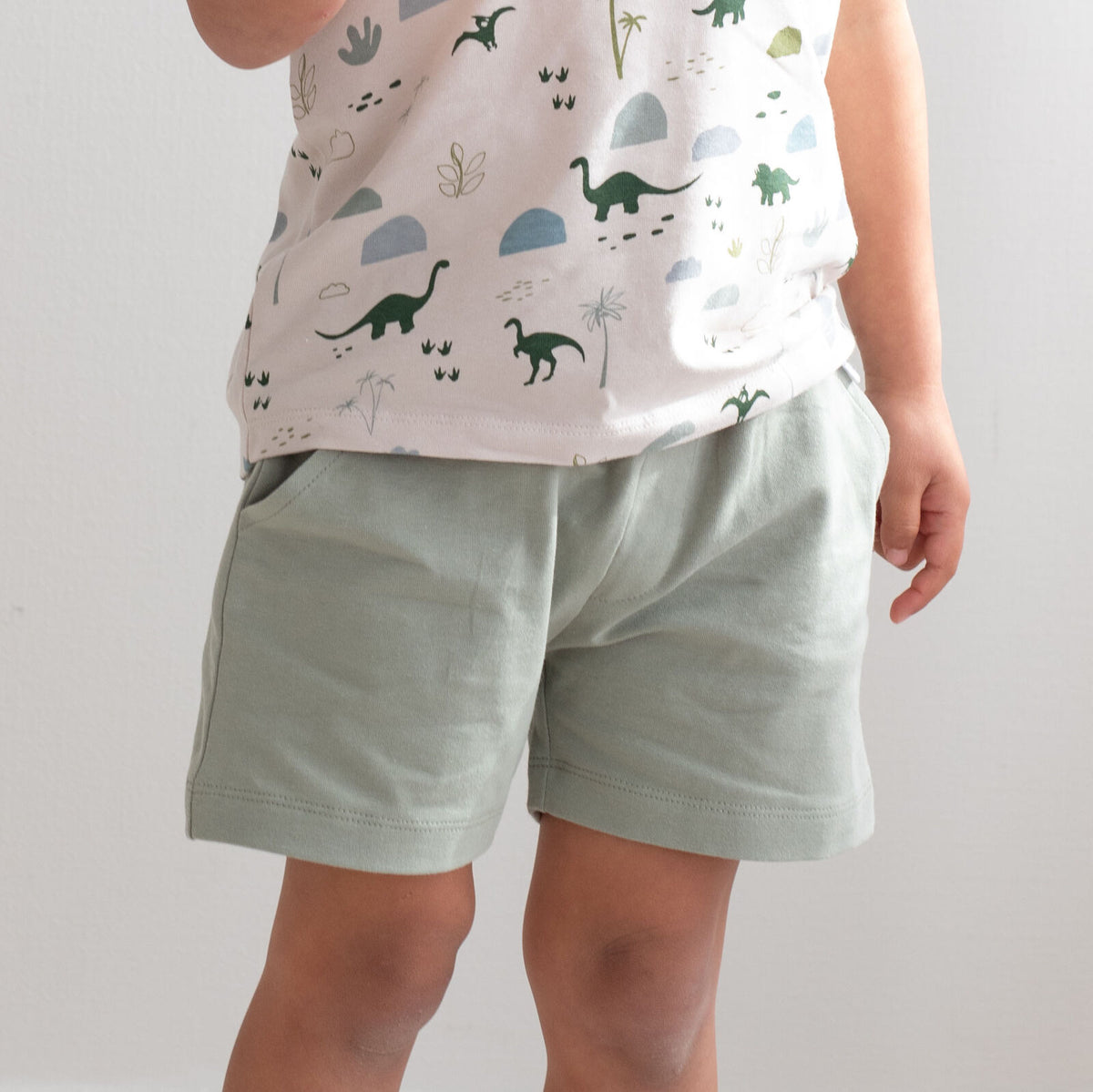 Seagrass Boys Shorts by Burrow and Be - detail view