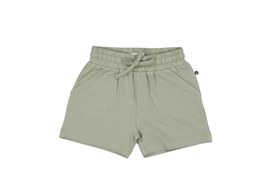 Seagrass Boys Shorts by Burrow and Be in earthy green