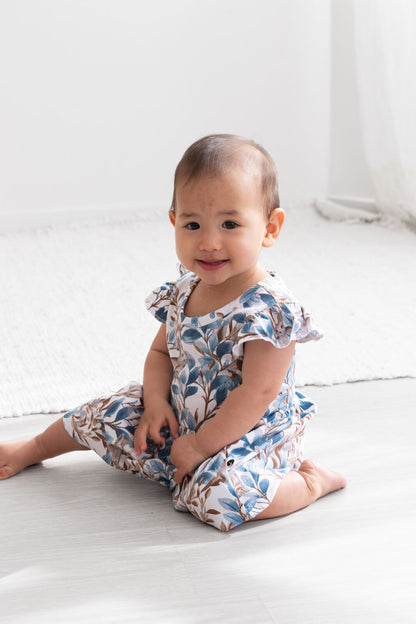 Eden Flutter Baby Dress by Burrow and Be - back view