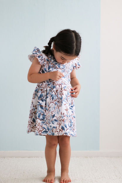 Eden Flutter Dress by Burrow and Be back view