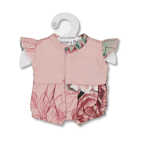 Tropical Bouquet Flutter Doll Romper